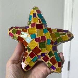 Colorful Mosaic Star Wall Art